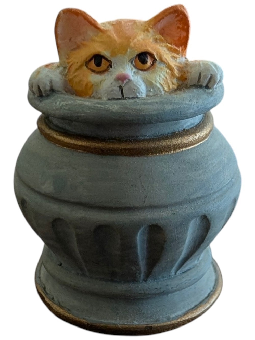 Vintage 1993 Lenox Porcelain Thimble – "Ginger & White in an Urn"